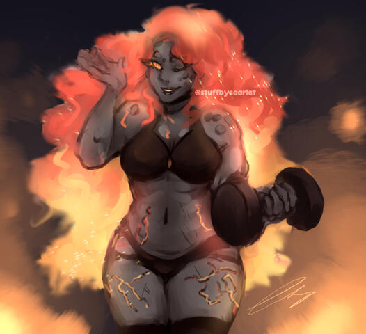 Fire Genasi Barabariamn